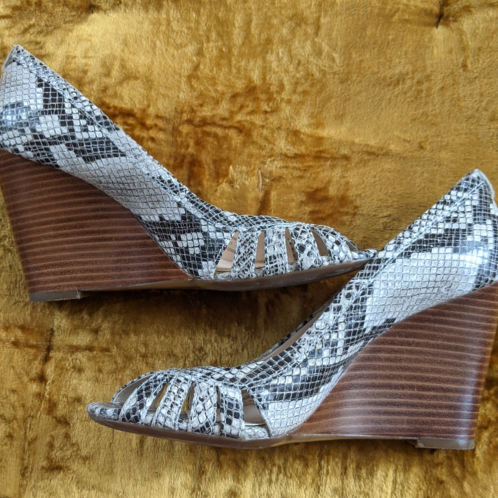 Calvin Klein Snakeskin Espadrilles